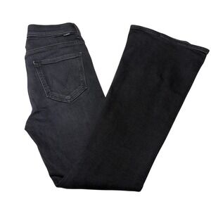 Mother The Weekender Flare Jeans Womens 28 Deep End Black Dark Gray 1585-965 USA